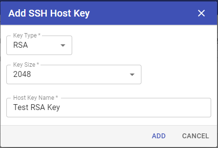 Add SSH Host Key