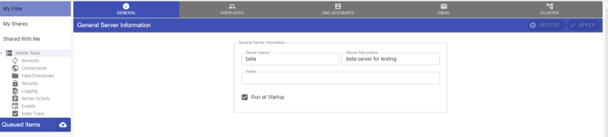 Admin Options