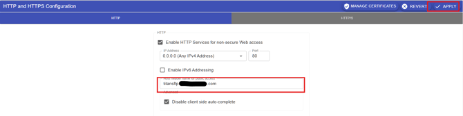 Certificate Host Header