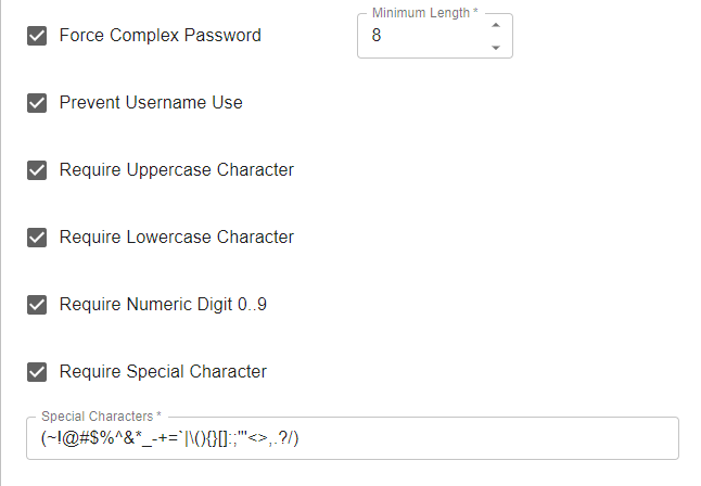 Complex Password