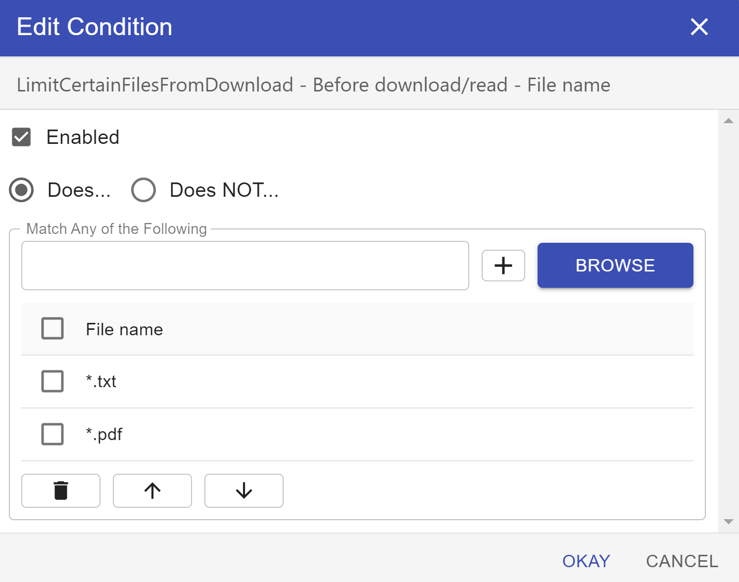 How To: Prohibit download of File Types