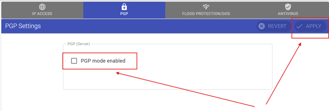 PGP not enabled