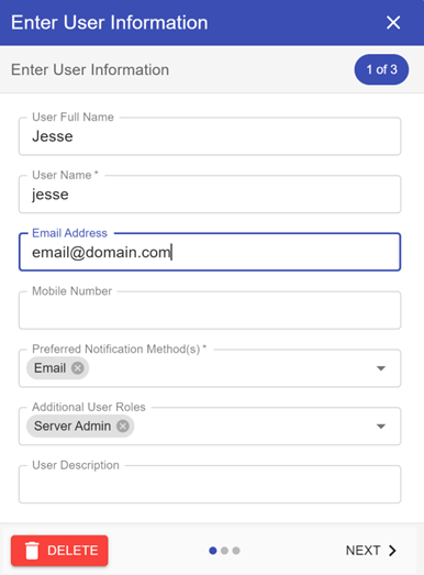 User Information