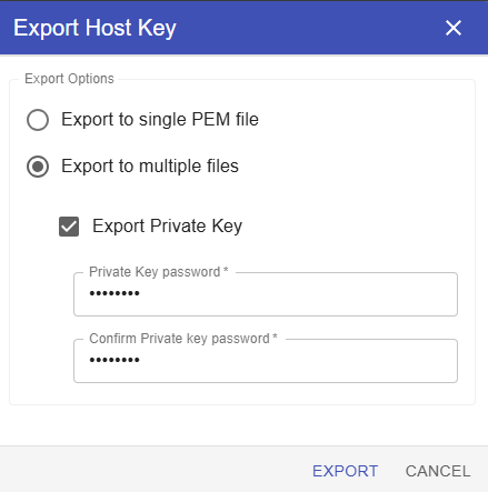 ssh export