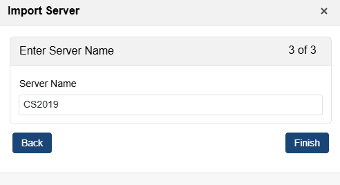 Import Server Name