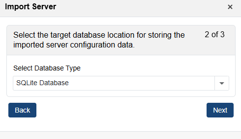 Import Server Select Database